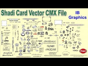 Shadi Card Vector CMX File Free |By IB Graphics| IBG25