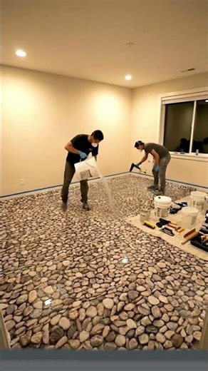 Glow Under My Feet: LED 3D Pebble Bedroom Transformation🔥🔥