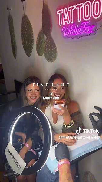 Cholo owner and tattoo artist at Fine Line Tattoos Melbourne created the most memorable moment for everyone at the @White Fox Boutique defrosting summer event #finelinetattoo #tattoos #cholofineline