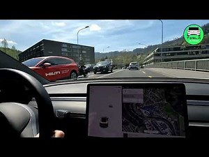 Neue Tesla Sommerreifen abholen - Fahrt mit Autopilot - Albis/Sihlsee - Tesla Model 3 SR+