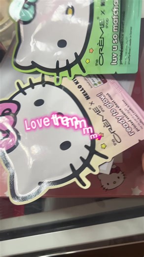 💓#hellokittyfacemask #hellokitty #skincare #facemask #fyp