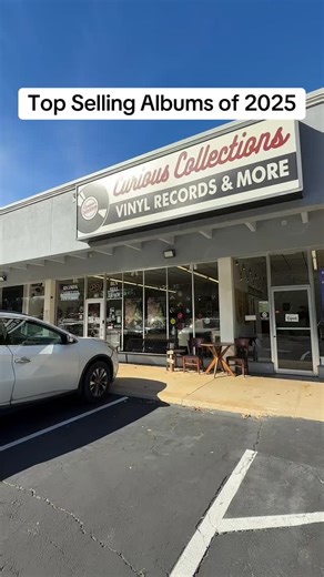 Did your favorite make the list? 👀 Best-selling albums of 2025 🎶📊 Shop With Curious Collections Link in Bio! #curiouscollections #bryantx #aggieland #listentogether #aggierecords | Curious Collections Vinyl Records & More