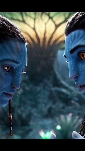 Epic Avatar-Inspired Love Scene 💙✨ | Magical Romantic Impression in a Glowing Fantasy World