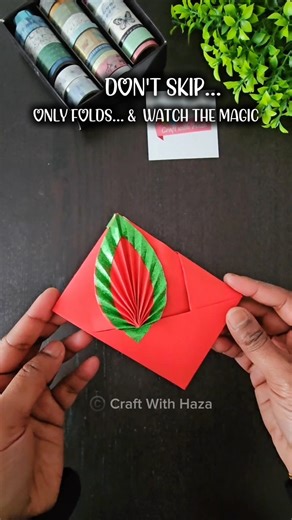 No Glue, No Tape... Watch This Paper Turn Into Beautiful Envelope 😲💌
