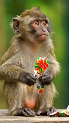 Monkey eating candy #trending #cartoon #animation #like #comedy #comment #subscribe #trendingshorts
