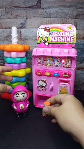 satisfying with unboxing mini hello kitty vending machine