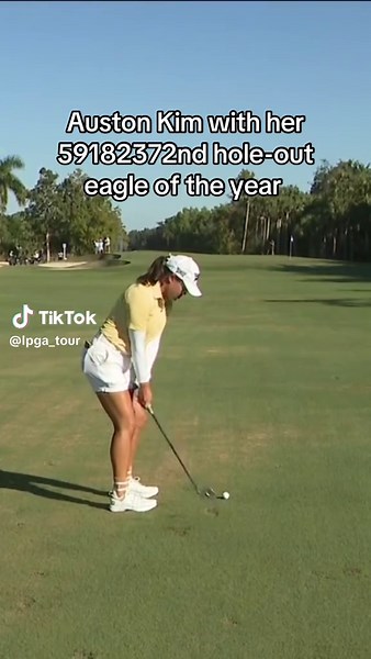 Auston from the fairway 😎 #golf #lpga #highlights