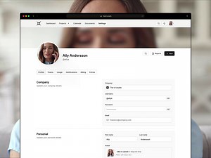 Profile page I Figma UI kit