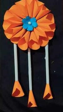 Colour paper easy wall decor #diy #vedio #youtube #craft #homedecor #easycraft