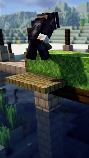 Minecraft: How to build a cool Desert Style Bridge with Mud Blocks #shorts