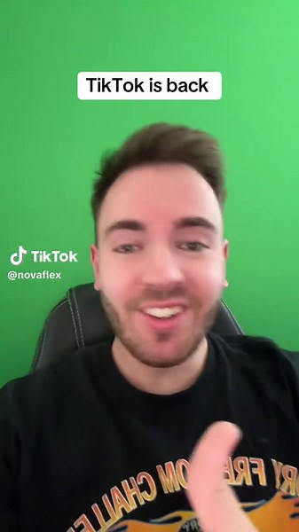 TikTok is now back! #foryou #tiktokban #tiktok #news