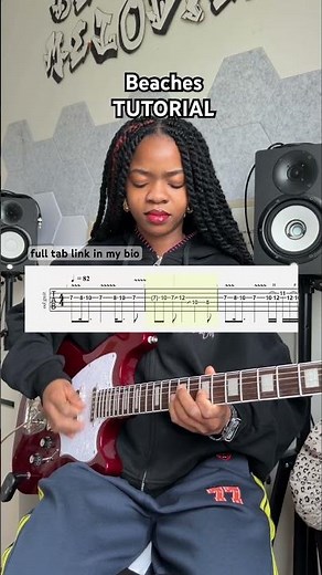 Beabadoobee - Beaches (Guitar Tutorial) #guitarplayer #guitar #explore #shorts