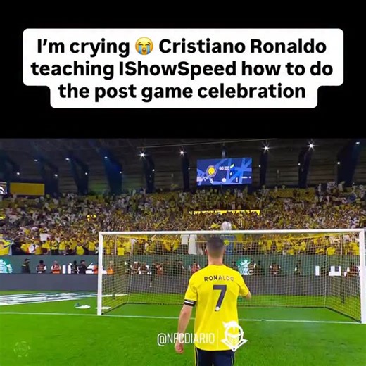 Live Kickoff on Instagram: "Cristiano Ronaldo showing IShowSpeed how it’s done 😂 🎥 via nfcdiario/X"