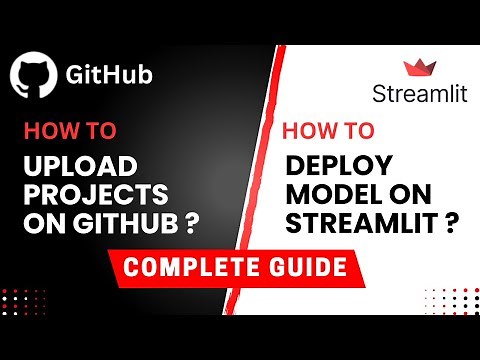 how to upload project on GitHub repository & how to deploy project on Streamlit | Live Demo Tutorial