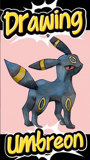 How to Draw Umbreon from Pokemon #drawing #foryou #shorts #pokemon