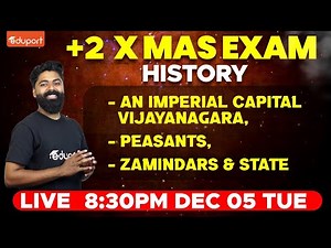 Plus Two History | An Imperial Capital Vijayanagara and Peasants, Zamindars and the State | Eduport