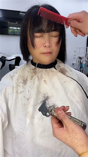 Challenging the most difficult hairstyle to cut online: The ending was completely unexpected.