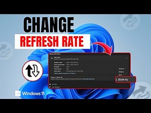 How to Change Monitor Refresh Rate in Windows | Change Hz in Windows | Change Display Refresh Rate