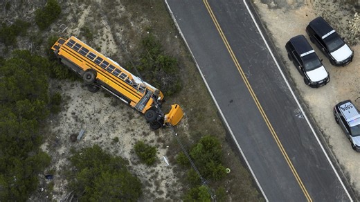Multiple Texas students are injured in a school bus rollover crash on the first day of class