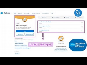 Data Cloud Insights Tutorial | Create & Use Insights in Salesforce | Trailhead Quiz Solutions