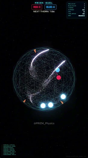 PRIZM - Red vs Blue Survival Duel V2 (Upgraded Crystal Thorns) #Shorts