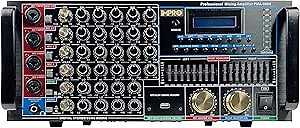 ImPro PMA-9800 1600W Top-Rated Karaoke Mixing Amplifier with Digital Echo, Smart TV Connection by Optical, HDMI ARC, and Voice Recording, 110V/220V