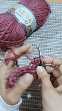 3- Half double crochet in the back loop tutorial #moderncrochet #hyperboliccrochet #crochettutorial