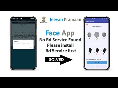 No Rd Service found Error in Face Jeevan Praman Patra App Solved