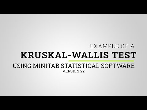 How to Perform a Kruskal-Wallis Test in Minitab 22 | Nonparametric Analysis Tutorial