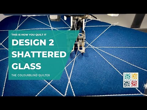 Shattered Glass Quilting Design - Design #2 (This is How You Quilt It)