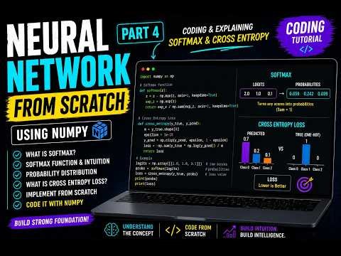 4. Softmax & CrossEntropy | Build Neural Network from Scratch