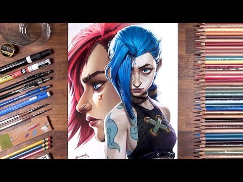 Drawing Arcane: VI & Jinx | drawholic