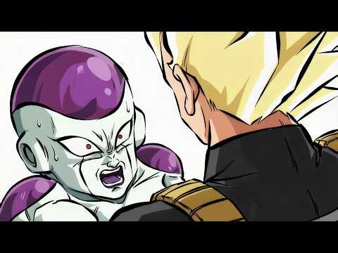 Vegeta SSJ VS Frieza - English Dub / FAN ANIMATION (4K)