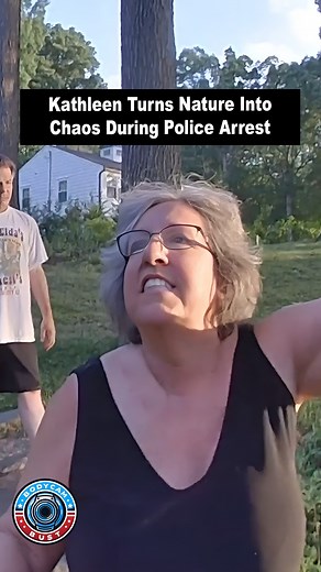 704K views · 5.2K reactions | Kathleen Turns Nature Into Chaos During Police Arrest When tree-hugging turns into tree-tossing  Kathleen’s wild tantrum on May 26th turned a peaceful New Jersey neighborhood into total chaos — and yep, the Colts Neck Police bodycam got it all. You have to see this Karen moment to believe it!  #karenstrikesagain #policebodycam #caughtoncamera #bodycamfootage #karens | Bodycambust | Facebook