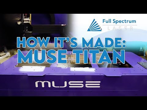 Muse Titan Laser Cutting and Engraving Machine: Made in the USA