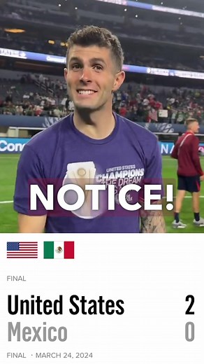 Another Dos A Cero win for the USMNT vs Mexico 😏🇺🇸 #usmnt #ussoccer #mexico #concacaf (via @usmnt)