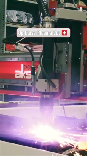Up Close Plasma Cutting! ⚡️ #Shorts