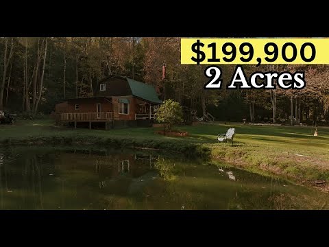 Off Grid Cabin for Sale in Pennsylvania, $199K Cozy Retreat on 2 Acres