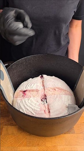 🍒 cherry sourdough bread with homemade butter #sourdough #baking #bread #cherry