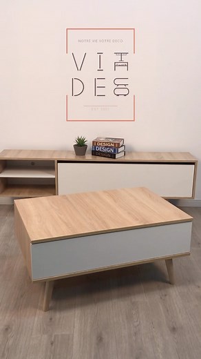 Pack Scandinave 🤍🤎 un design scandinave harmonieux, la praticité, le minimalise, des point clé qui ont fait de ce meuble signé vita deco un indispensable dans vos salon. 🖥 *Caractéristiques : ✅ Matière première aggloméré d’importation effet matte ✔ Pieds en bois hêtre ✔ **Prix ✅ : *Meuble Tv 120cm x 55cm x 30cm Avec Table Basse 90cm x 60cm x 45cm : 17400da Meuble Tv 140cm : 1000da Meuble Tv 160cm : 2000da Meuble Tv 180cm : 3000da Table Basse 120cm : 1500da * Livraison express disponible pour 