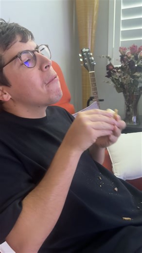 so baked he’s eating raw s’mores 😭😭😭 | smores