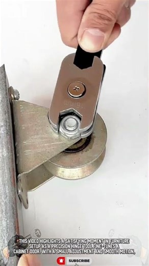 Specialized Dual-Size Wrench Tool for Heavy-Duty Caster Wheel Assembly