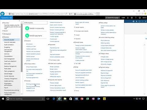 Vendor Invoice Workflow D365 | AX7 | Accounts Payable | Workflow