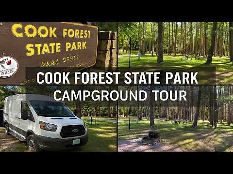 Cook Forest State Park PA Ridge Campground Tour (For RV TENT & VAN CAMPING)