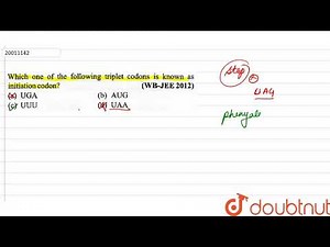 Which one of the following triplet codons is known as initiation codon ?