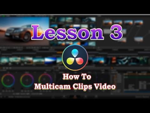 how to Multicam Clips Video in Davinci Resolve / soun bros