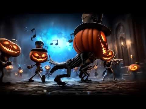 Halloween Ambience Music - 10h Spooky Background with Cute Creepy Characters Loop