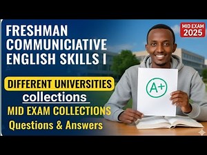 Freshman Communicative English l Mid Exam collections #freshmancourse #english #educationeducation