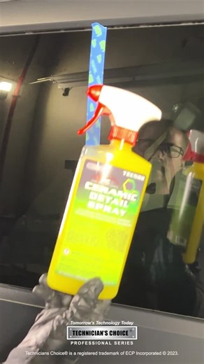 Technician's Choice on Instagram: "Technician’s Choice TEC582 Ceramic Detail Spray is one of the easiest ways to get ceramic protection. The product can be used as a standalone, with the Ceramic One Step Polish to aide in removal, or as a Ceramic Coating booster. #tecchoice #technicianschoice #reels #ceramic #detailing #detailer #detail #autodetailing #cardetailing #detailingdoneright"