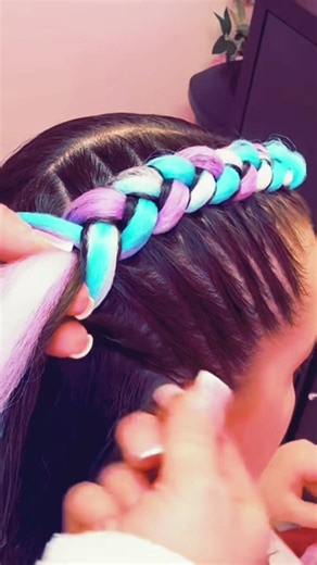 Creative Ideas for Coloured Braids Hairstyles